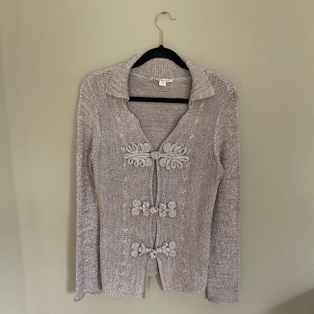 Coldwater Creek Cardigan with Chinese Knot Buttons